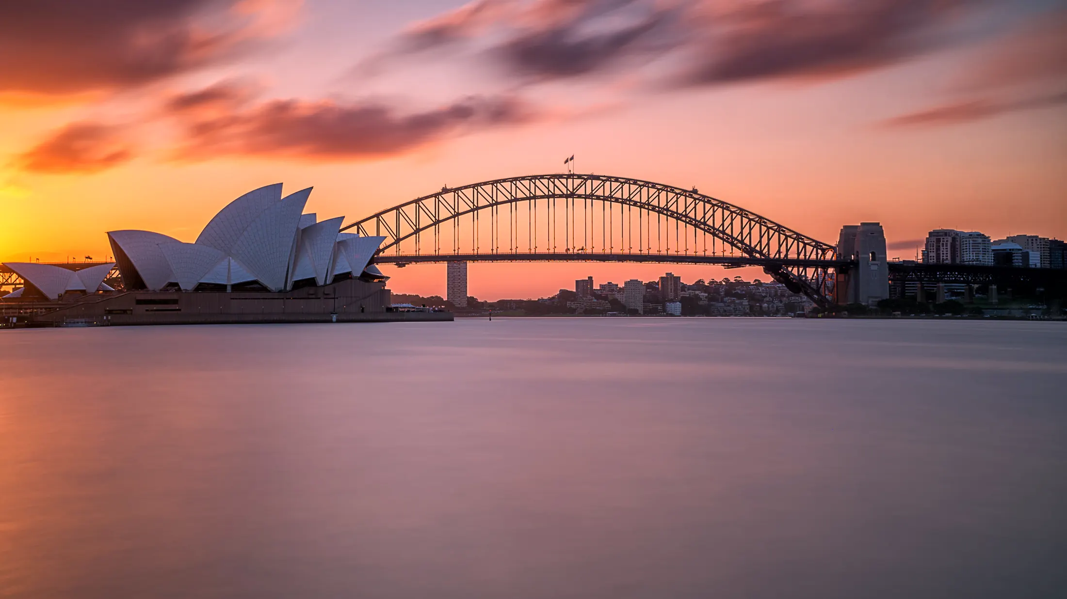 Contact — Sydney harbour at dusk